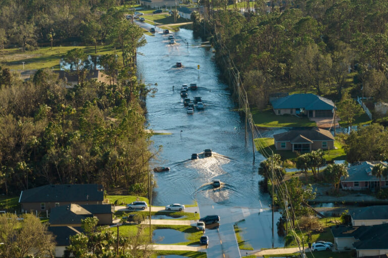   Flooded street in Florida  