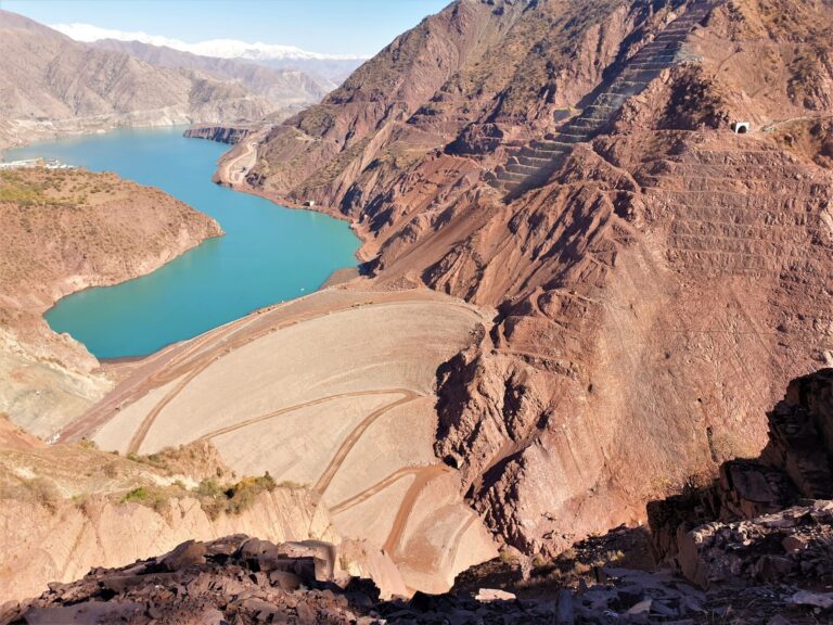   Rogun Dam under construction, Tajikistan  