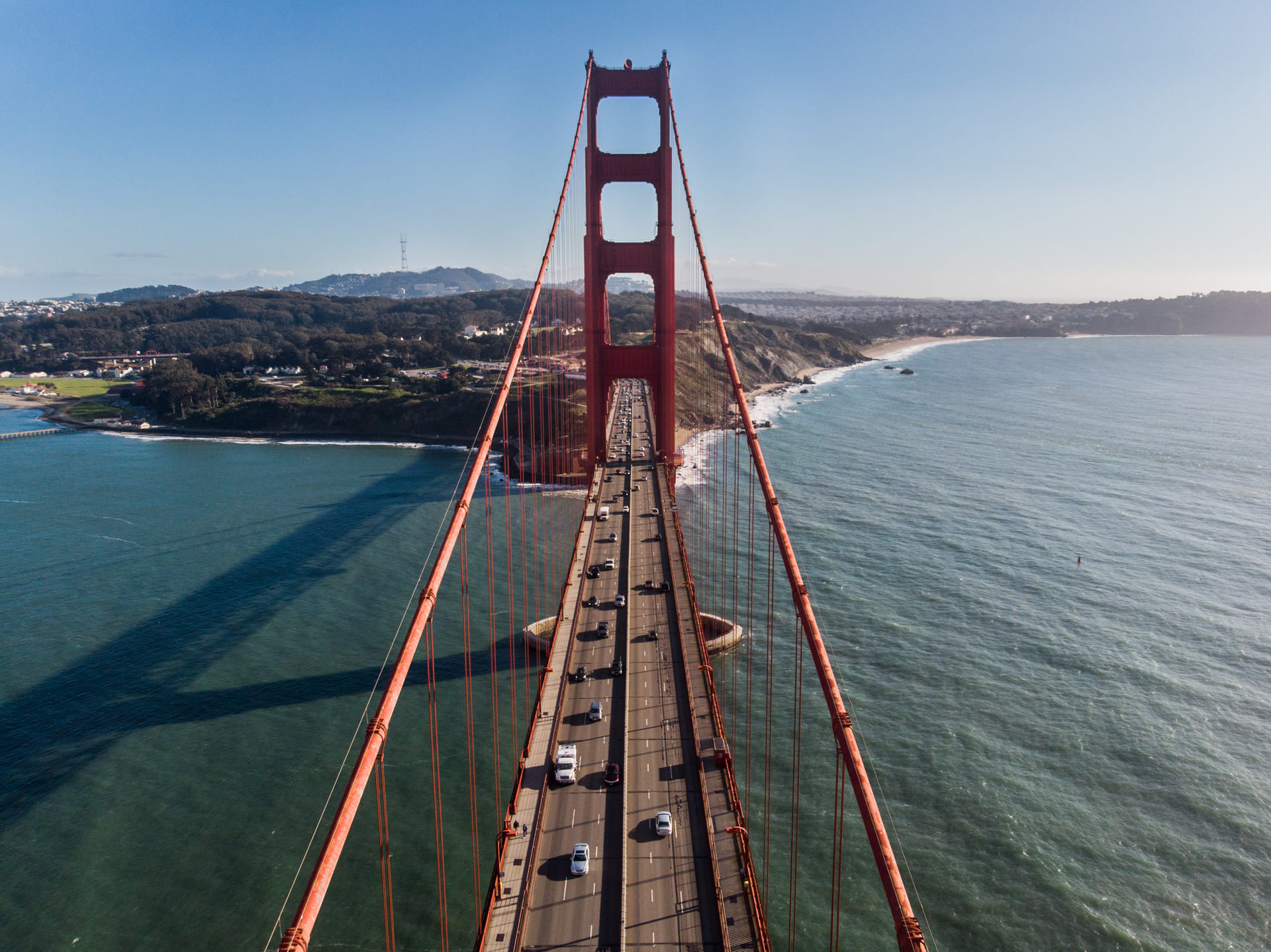 Awesocrafts Kit Pittura Con Numeri Golden Gate Bridge, Tela 40x50 Cm, Per Adulti E Bambini, Senza Cornice