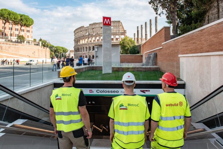   Entrance of the new Colosseo-Fori Imperiali metro station  